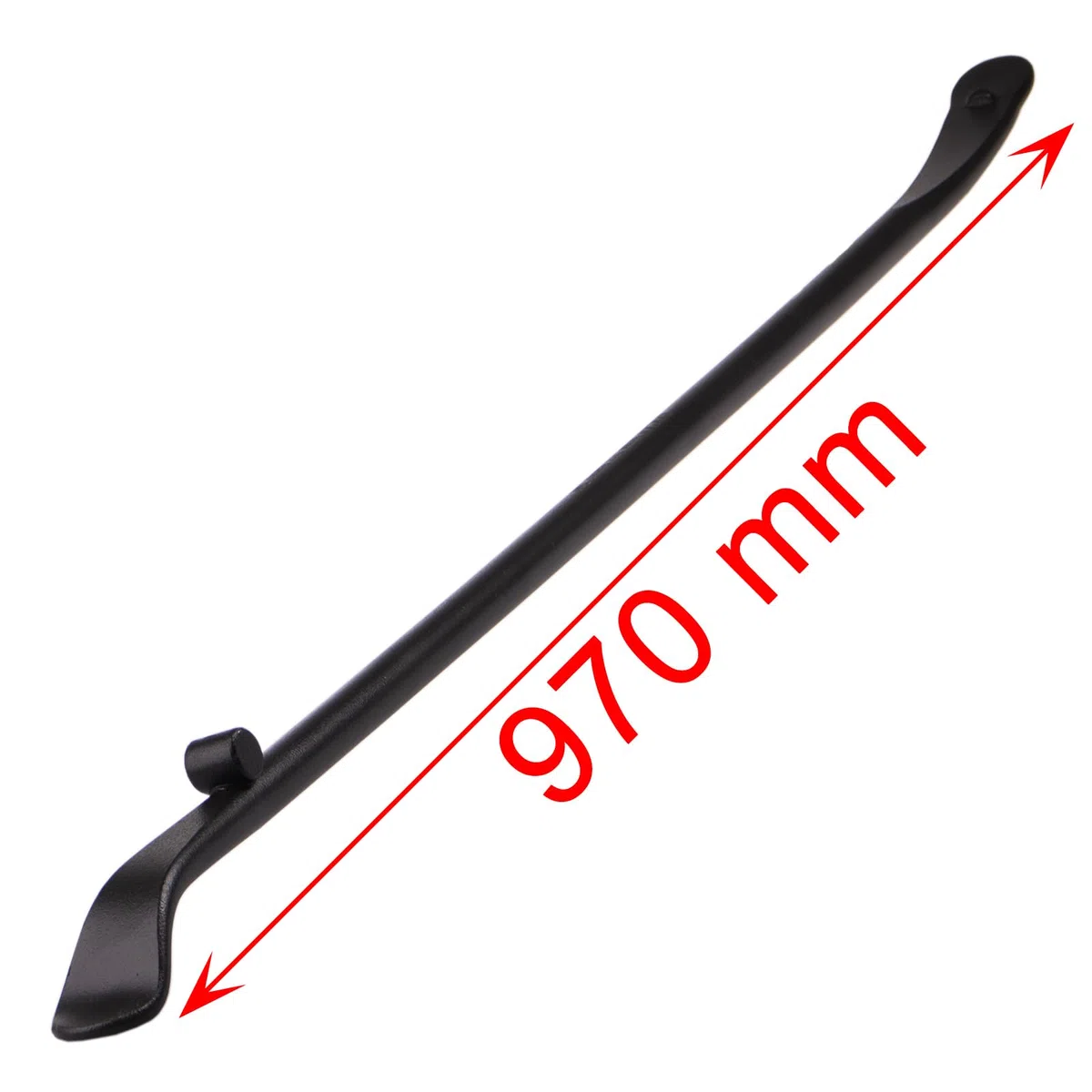 Reifen Montiereisen LKW 970 mm lang, Montierhebel für KFZ Reifenmontage, Langlebige Robuste Form aus Stahl, Schwarz