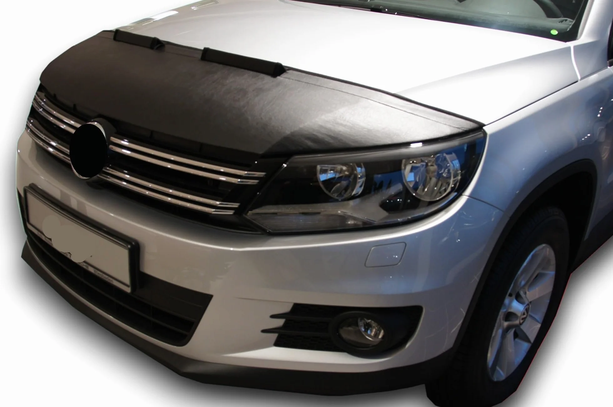 AB-00255 AUTO-BRA kompatibel mit VW Volkswagen Tiguan Bj. 2007-2016 Haubenbra Steinschlagschutz Tuning Bonnet Bra