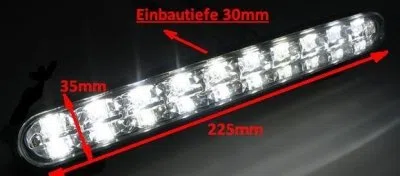 BLUETECH Tagfahrlicht Set mit 24 LEDs inkl Steuerung mit Startautomatik und Dimmfunktion nach R87 Zulassung.Setpreis