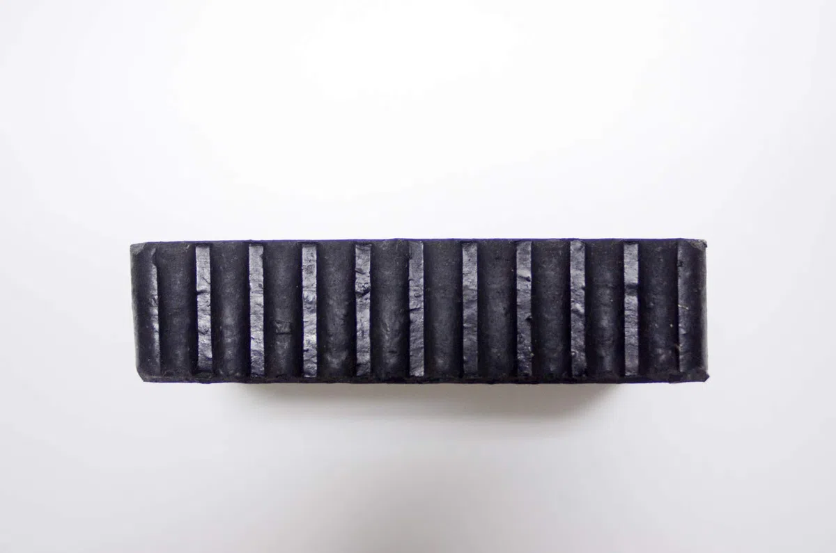 4 Stück Gummiblock für Hebebühne Kit 160X120X40 Universal Vollgummi für Hebebühnen Corghi Ravaglioli OMCN | Wellenseiten mit Best-Grip Technologie