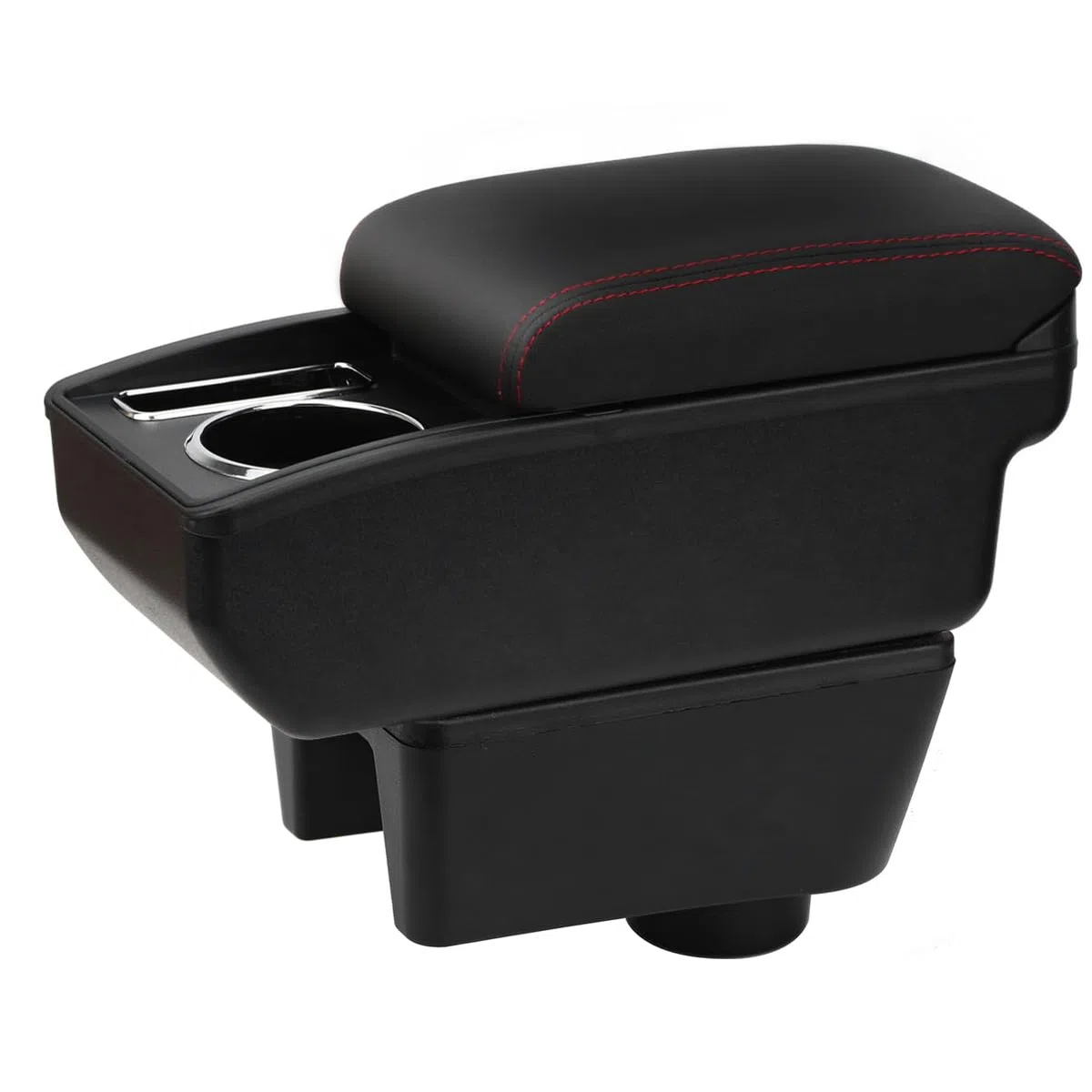 YJYWZH Compatible with Seat Ibiza 6j Armlehnen Ibiza 4 IV 2008-2016 Armlehnen Auto Mittelkonsole Aufbewahrungsbox Armlehne Innenausstattung Armauflage Leder Armstütze mit Getränkehalter