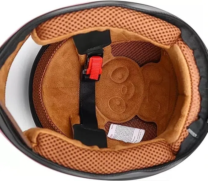 Integraler Motorradhelm für Kinder, ECE-zugelassener Rollerhelm mit Sonnenblende und abnehmbarem Schal, Rollerhelm für Jungen und Mädchen im Alter von 3 bis 12 Jahren B,48-55CM