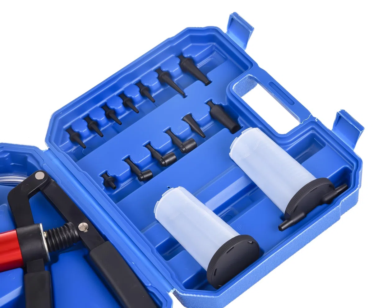DHA Vakuumpumpe Druckpumpe Bremsenentlüfter Vakuumtester Kit, Auto Unterdruckpumpe Bremsen Entlüften Prüfgerät Tester Vakuum Druck Unterdruck Handpumpe Kfz Motorrad