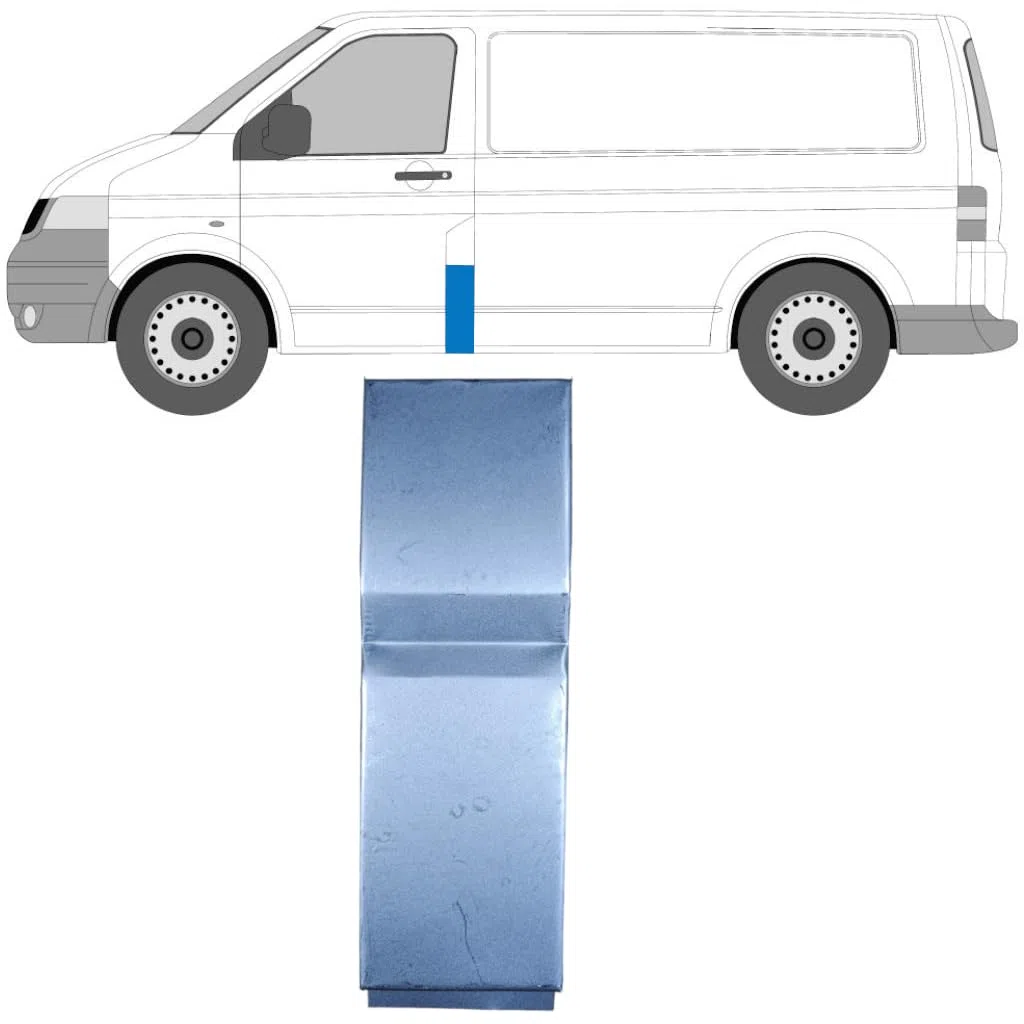 Reparaturblech der Säule für Volkswagen Transporter T5 2003-2015 / Links
