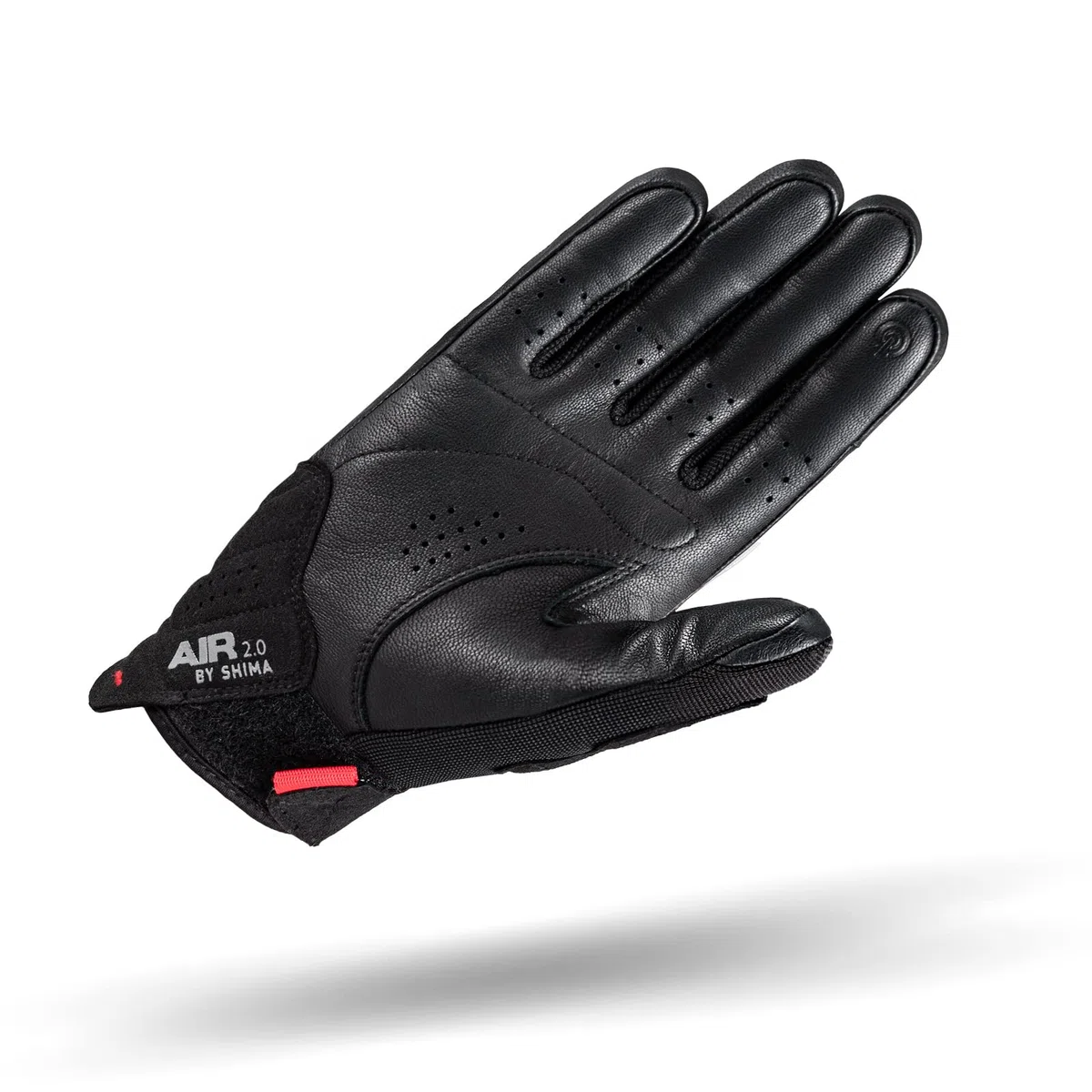 Shima AIR 2.0 Men Motorradhandschuhe Herren - Belüftete, Sommer Handschuhe aus Mesh mit Knöchel und Finger Protektoren, Verstärkte Handfläche (Schwarz, 4XL)