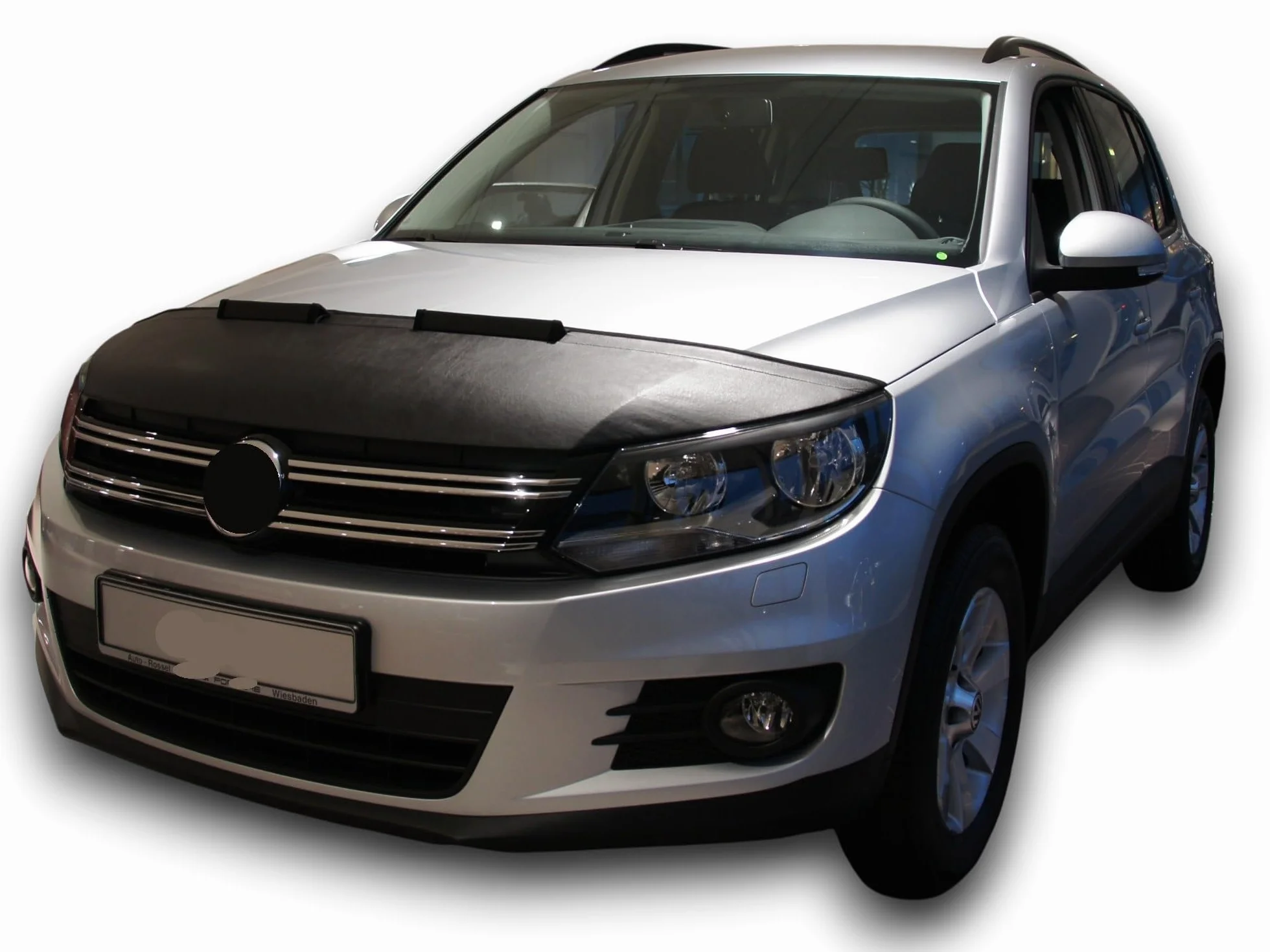 AB-00255 AUTO-BRA kompatibel mit VW Volkswagen Tiguan Bj. 2007-2016 Haubenbra Steinschlagschutz Tuning Bonnet Bra