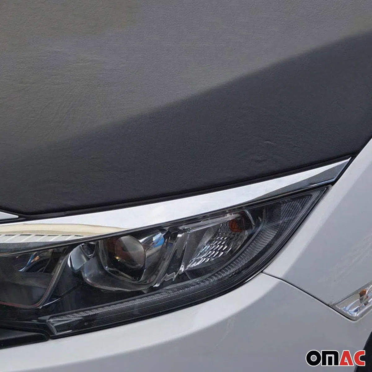 OMAC Haubenbra Bonnet Bra Steinschlagschutz kompatibel mit Opel Vivaro B 2014-2019 Schwarz 1tlg