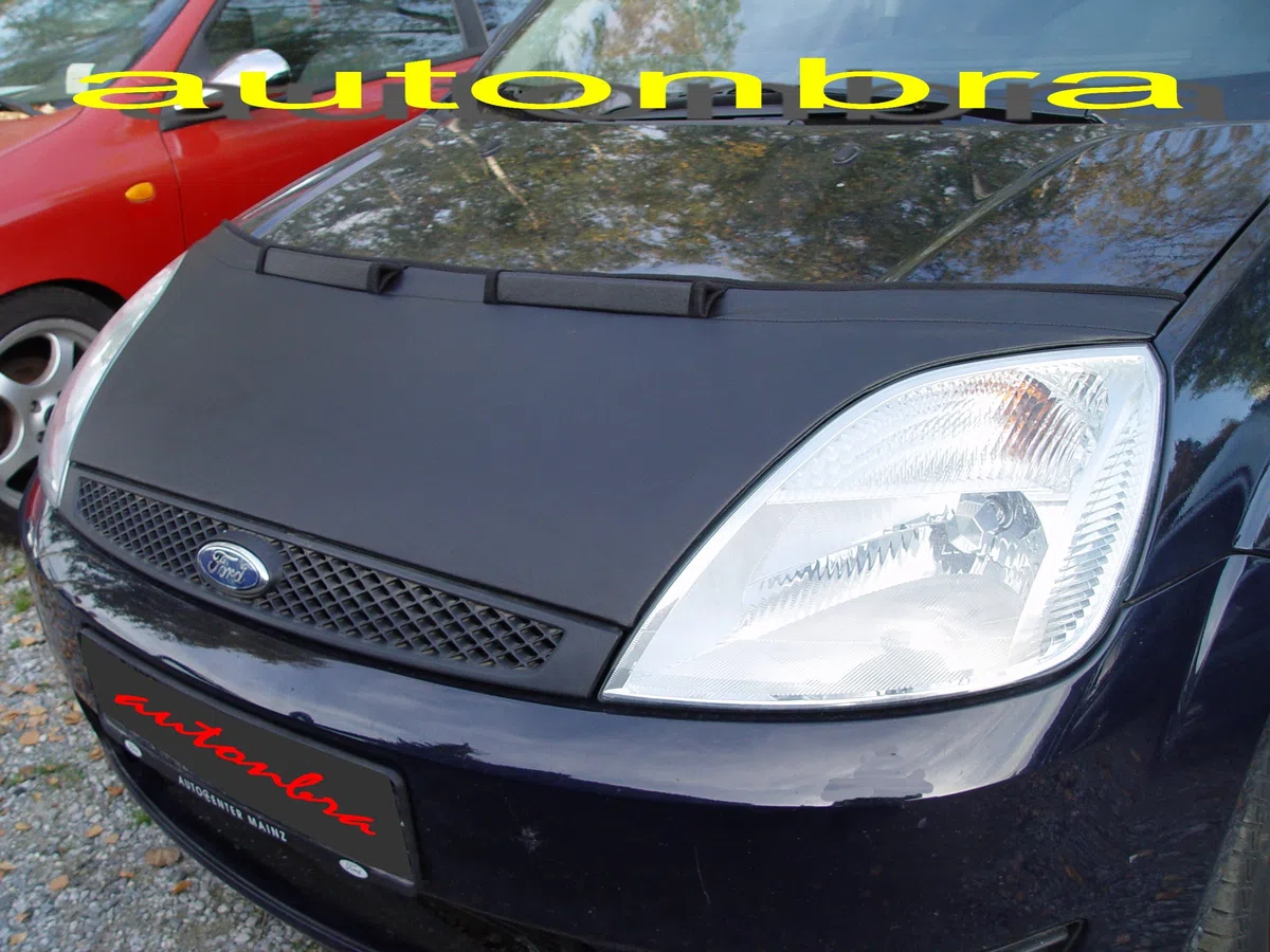 AB-00068 Auto Bra kompatibel mit Ford Fiesta Bj. 2001-2008 Haubenbra Steinschlagschutz Tuning Bonnet Bra