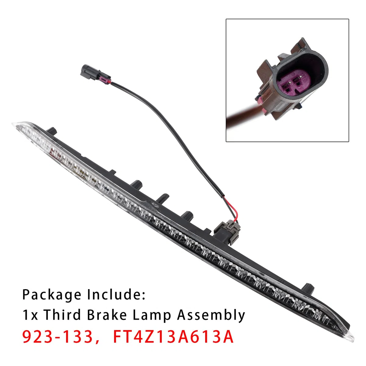 Topteng LED 3rd Third Brake Light Center Assembly 923-133 FT4Z13A613A passend für Ford Edge 2015-2020