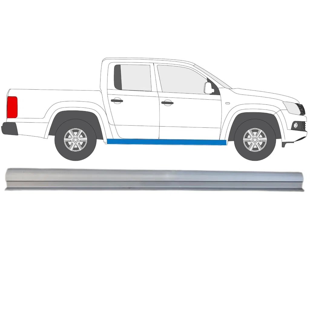 Reparaturblech unterer Schweller für Volkswagen Amarok 2010-2022 / Rechts