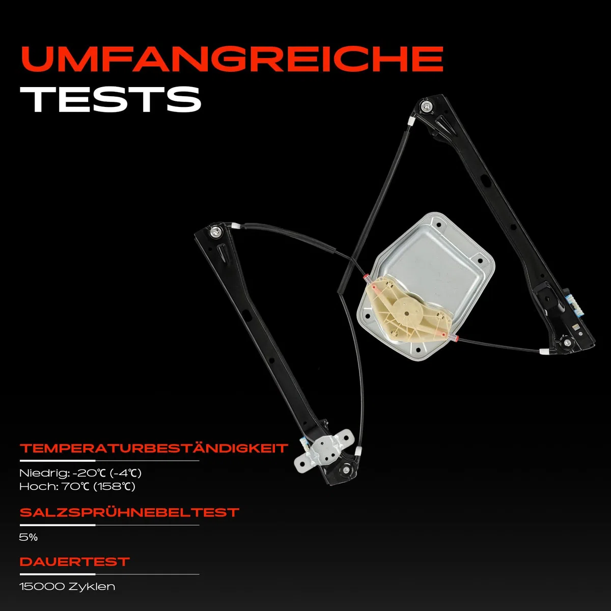 Frankberg Fensterheber Vorne Links Kompatibel mit Golf V 1K1 1K5 J-e-t-t-a III 1K2 4/5 Türer 2003-2010 1K5837461B