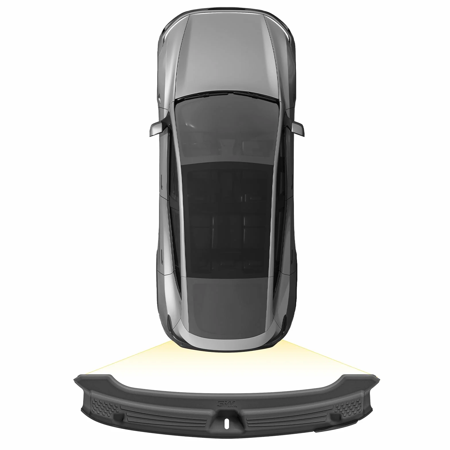 3W Kofferraum-Einstiegsleiste Türschweller für Tesla Model Y Juniper Premium/Performance 2025 2026, Nicht für Premium AWD und 2026 Standard, TPE Einstiegsleisten Staubschutzabdeckung