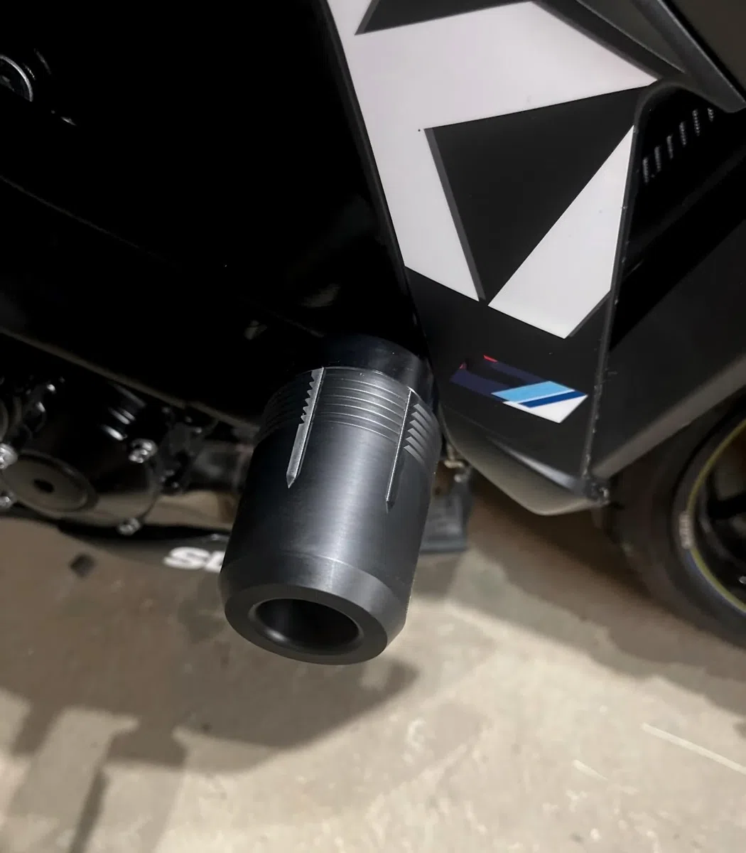 Motorrad Sturzpads für Suzuki GSX S750 GSX S1000 GSXS 750 1000 GSX-S 1000 GT GSX-S1000GT GSR 750 600 400 Zubehör Rahmenschutz Fallschutz Sturzschutz Crashpads Protektoren (Schwarz)