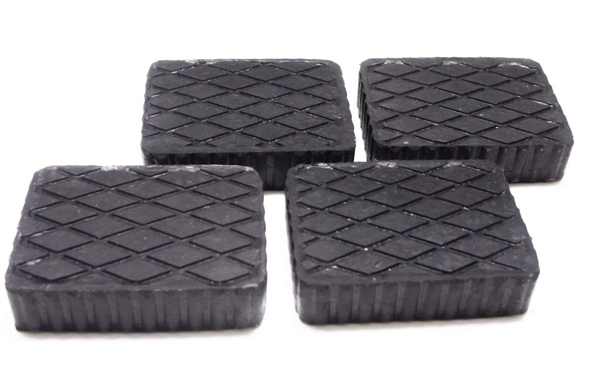 4 Stück Gummiblock für Hebebühne Kit 160X120X40 Universal Vollgummi für Hebebühnen Corghi Ravaglioli OMCN | Wellenseiten mit Best-Grip Technologie