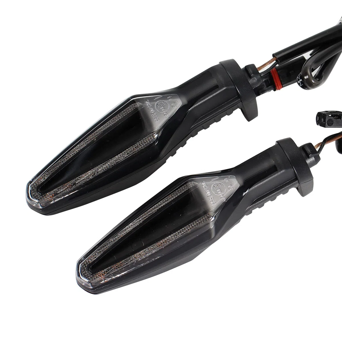 Motorrad Blinker,12V LED Mini Blinker Motorrad Zubehör Kompatibel mit BMW CE04 M1000RR S1000XR S1000RR R1200GS R1200R R1250R R1250RS G310GS F750GS F850GS R Nine T...2013-2022（Smoky）