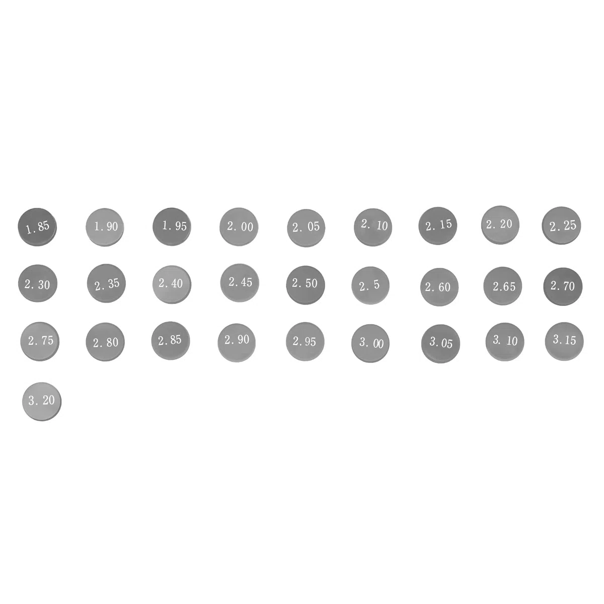 AHL Durchmesser: 10.0mm 28pcs 1.85-3.20mm ventil shim ventile einstellen für 690 ENDURO 2008-2015