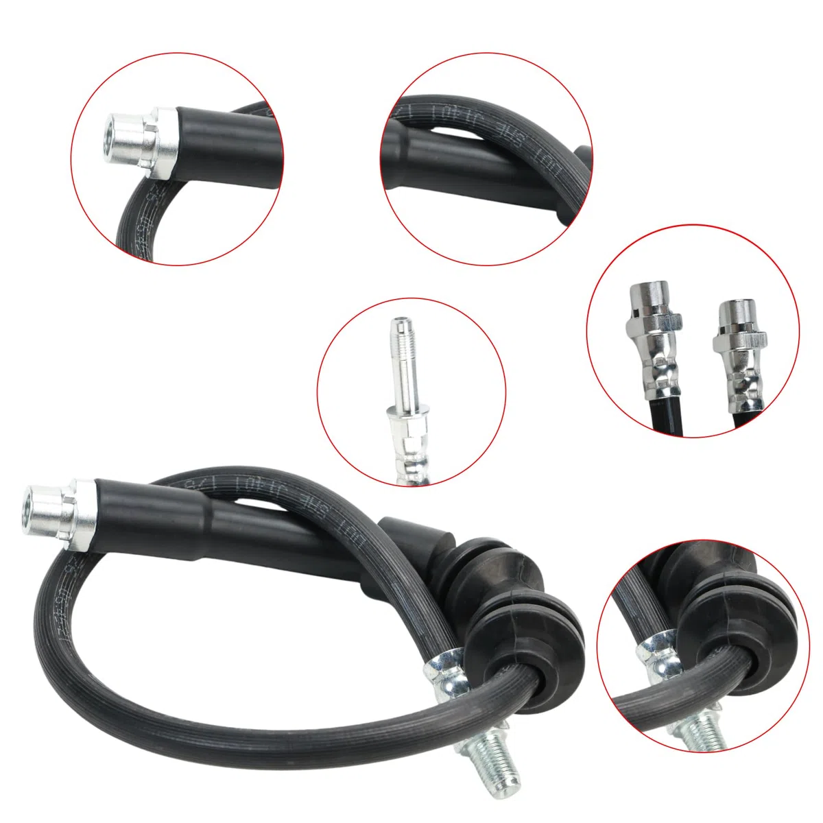 6x für 1er E87 E81 E82 E88 Cabrio 3er E90 E91 E92 E93 Bremsschlauch BremsschläUche Set,Bremsleitung Bremsleitungen Bremssystem Gummischlauch Bremsrohr Replace 34306762838