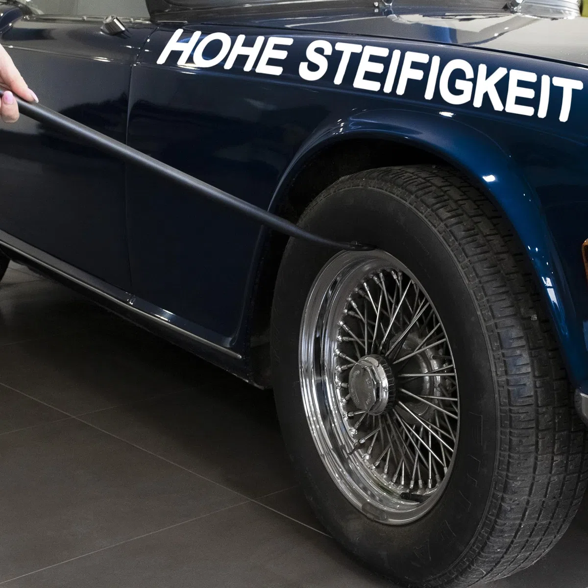 Reifen Montiereisen LKW 970 mm lang, Montierhebel für KFZ Reifenmontage, Langlebige Robuste Form aus Stahl, Schwarz