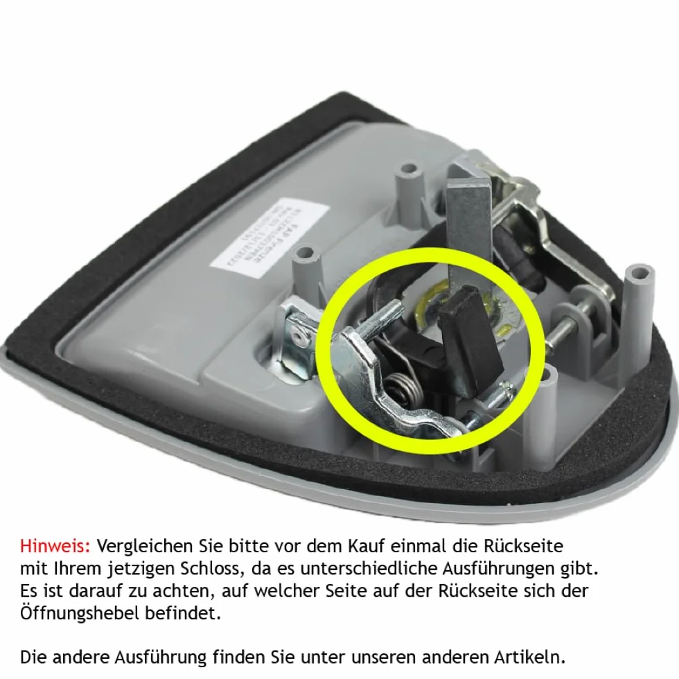 FAP Türschloss Außenschloss Wohnwagen Wohnmobil Caravan FF-System Triangle 1 grau (S)