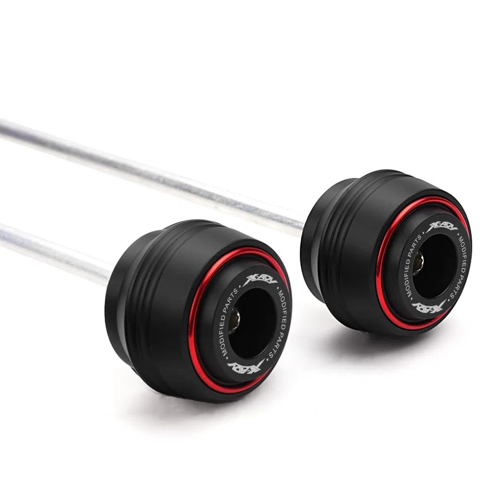 Für X ADV XADV 750 XADV750 2019-2023 2024 2025 2026 Forza750 2025 NSS750 Zubehör Motorrad Hinterrad Vorderachse Gabel Schutz Sturzpads Fallschutz Dekorative Achsabdeckungen (Rot)