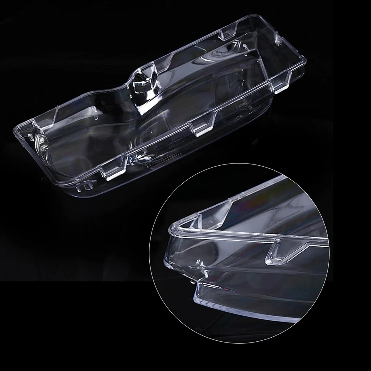 Scheinwerfergläser 2tlg. Autoscheinwerfer Klarglasabdeckung 63126924043 63126924044 für 3er E46 2001-2005 Facelift