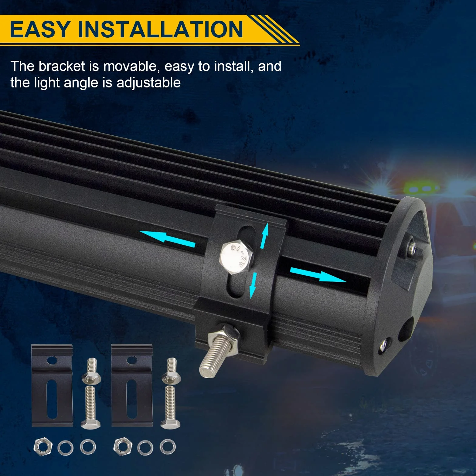 RIGIDON Led lichtleiste kfz aussen, 12V 24V 18 Zoll 45cm 252W Spot Flut-Combo-Strahl offroad beleuchtung für SUV Offroad ATV, UTV, Offroad, Traktor, LKW, Fahrzeuge, 6000K Weiß led nebelscheinwerfer