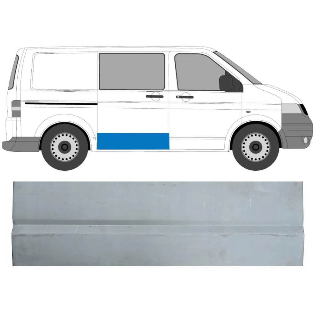 Reparaturblech außen Schiebetür für Volkswagen Transporter T5 2003-2015 / Rechts