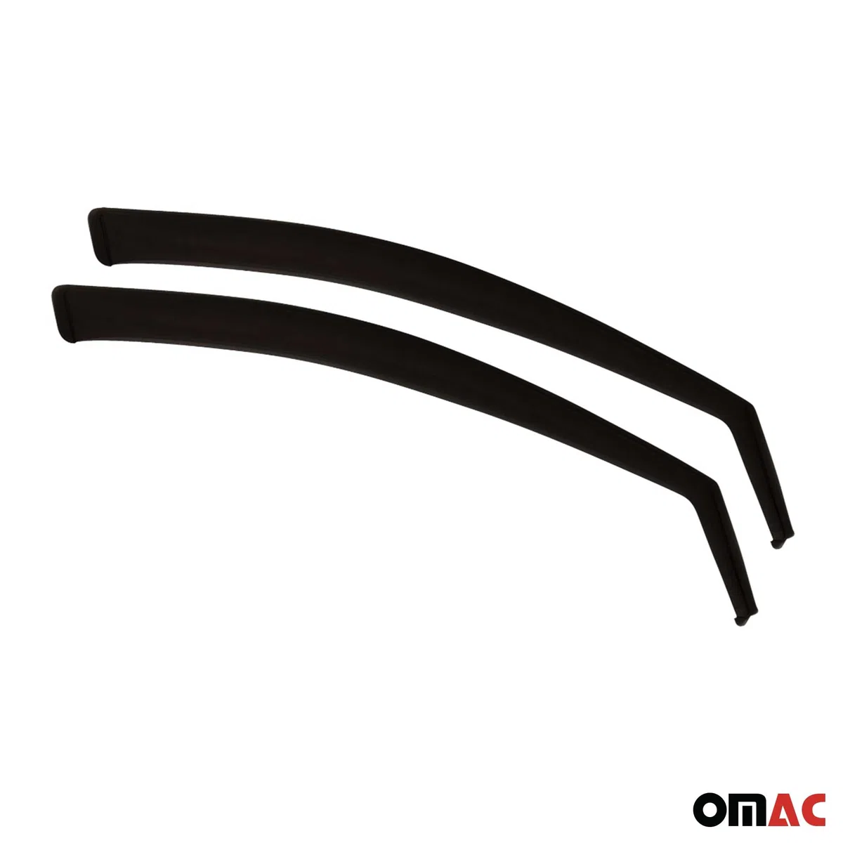 OMAC Windabweiser Regenabweiser kompatibel mit Audi Q3 8U 2011-2018 Dunkel Acryl 2tlg