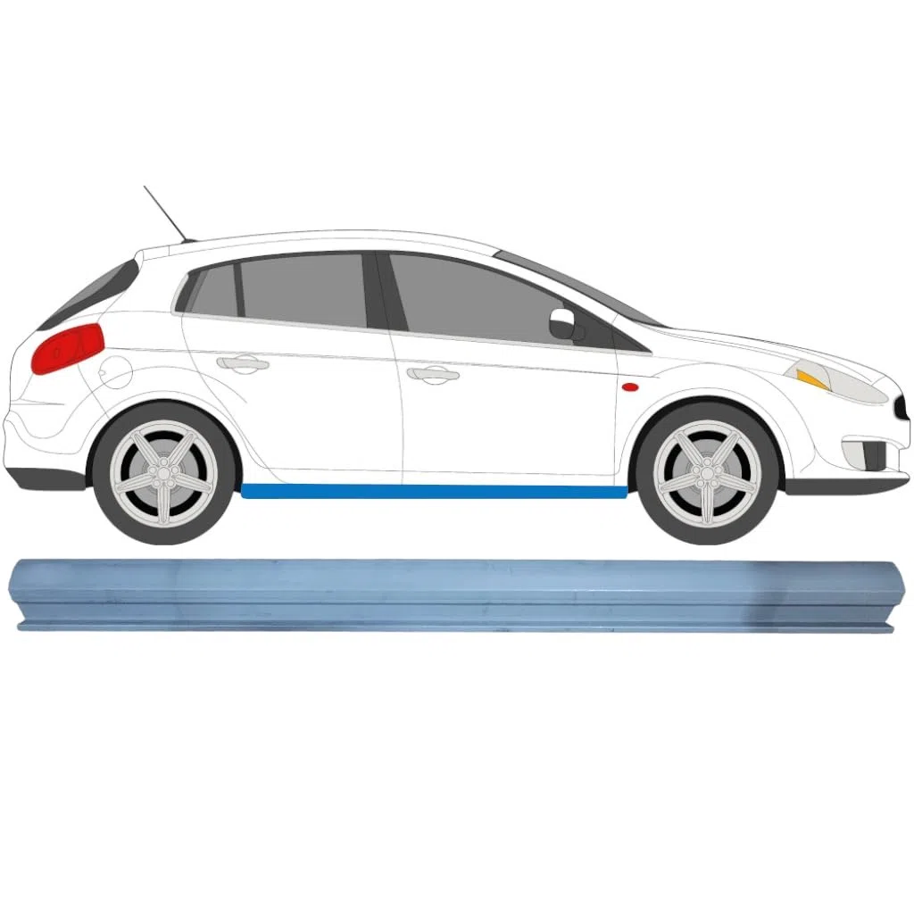 Reparaturblech Schweller für Fiat Bravo II 2007-2014 / Links = Rechts
