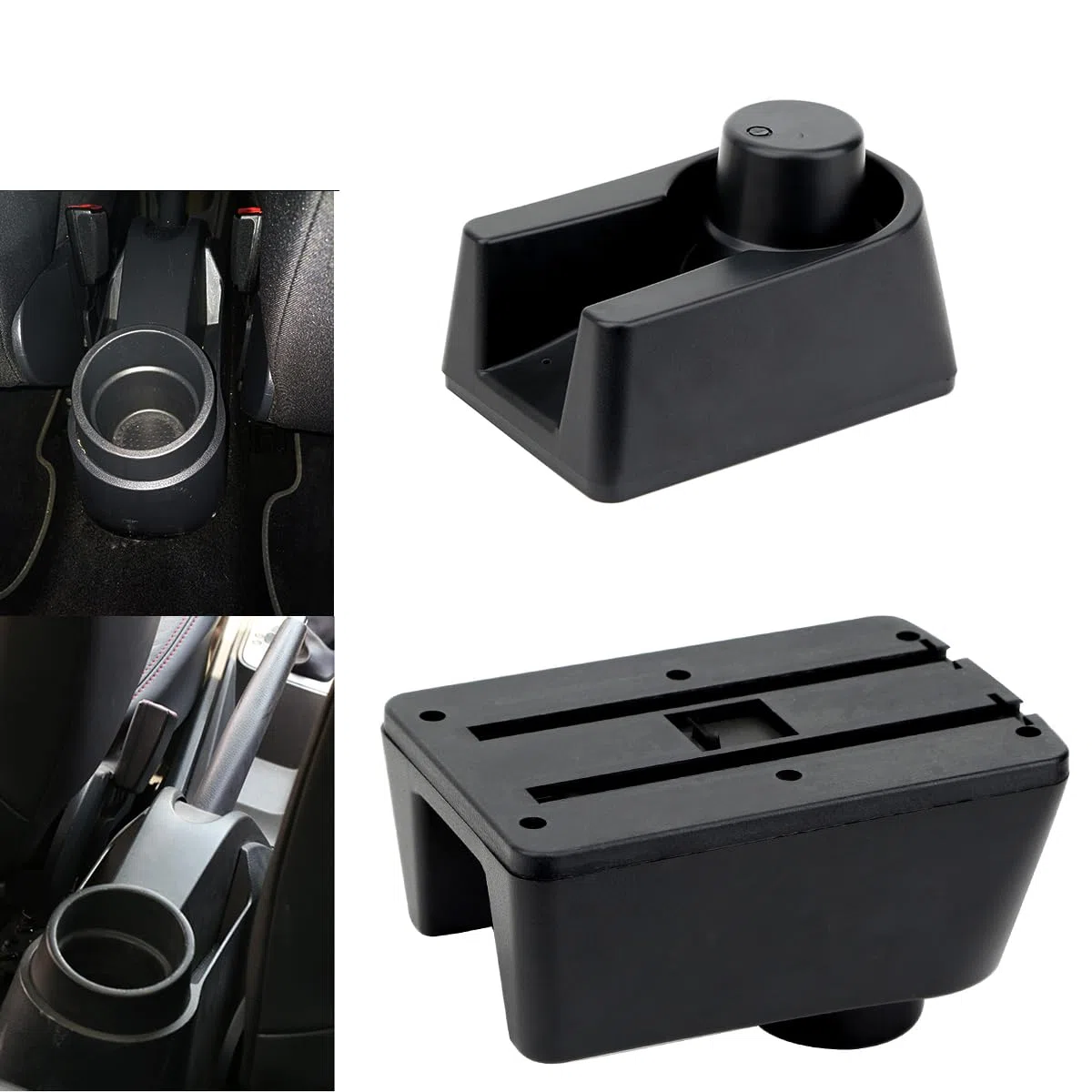 YJYWZH Compatible with Seat Ibiza 6j Armlehnen Ibiza 4 IV 2008-2016 Armlehnen Auto Mittelkonsole Aufbewahrungsbox Armlehne Innenausstattung Armauflage Leder Armstütze mit Getränkehalter